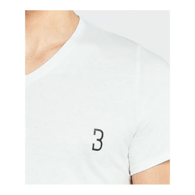 Homme Louisa Bracq T-shirt Col V*White Basic Range - T-shirt col V